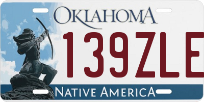 OK license plate 139ZLE