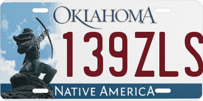 OK license plate 139ZLS