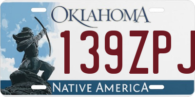 OK license plate 139ZPJ