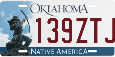 OK license plate 139ZTJ