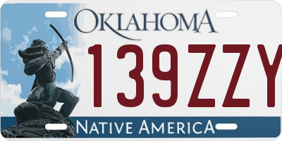 OK license plate 139ZZY