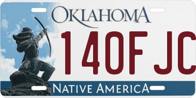 OK license plate 140FJC