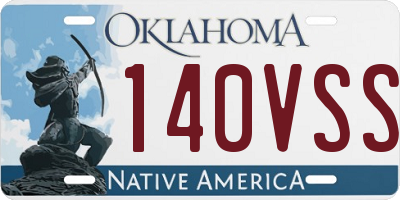 OK license plate 140VSS