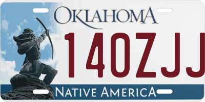 OK license plate 140ZJJ