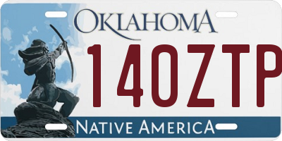 OK license plate 140ZTP