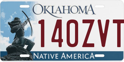 OK license plate 140ZVT