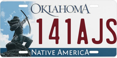 OK license plate 141AJS