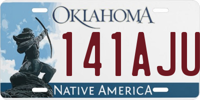OK license plate 141AJU