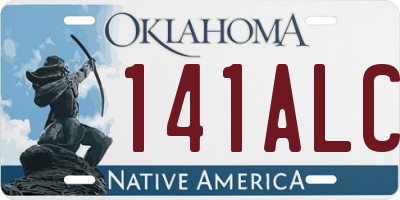 OK license plate 141ALC