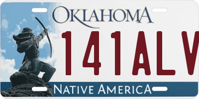 OK license plate 141ALV