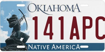 OK license plate 141APC