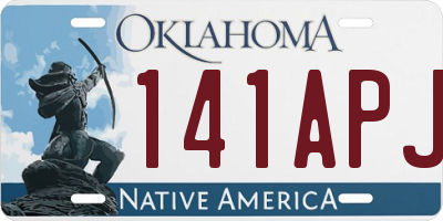OK license plate 141APJ