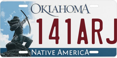 OK license plate 141ARJ