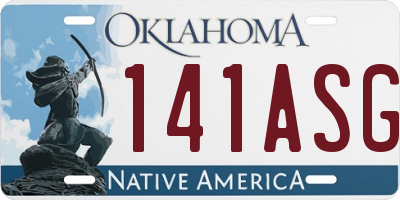 OK license plate 141ASG