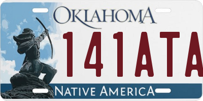 OK license plate 141ATA