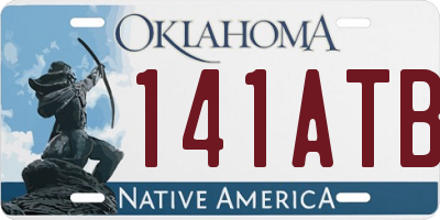 OK license plate 141ATB