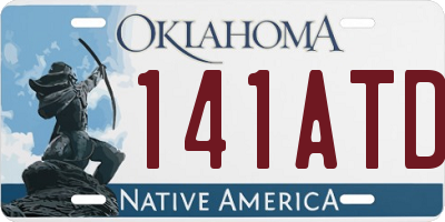 OK license plate 141ATD