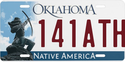 OK license plate 141ATH