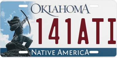 OK license plate 141ATI