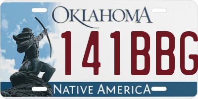 OK license plate 141BBG