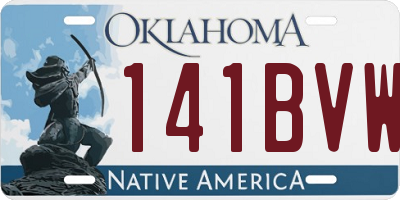 OK license plate 141BVW