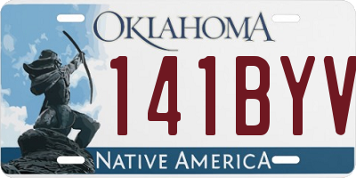 OK license plate 141BYV