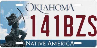 OK license plate 141BZS