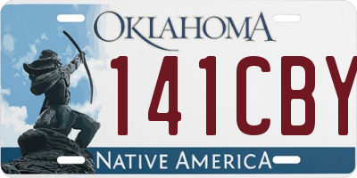 OK license plate 141CBY