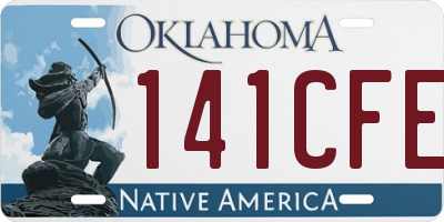 OK license plate 141CFE