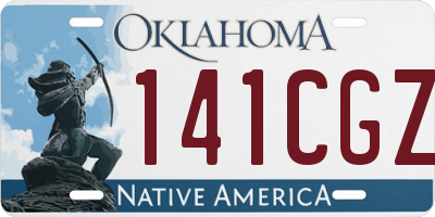 OK license plate 141CGZ