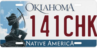 OK license plate 141CHK