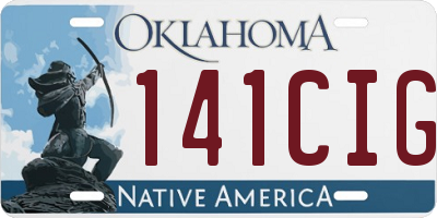 OK license plate 141CIG