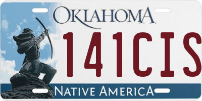 OK license plate 141CIS