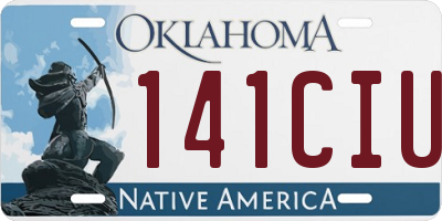OK license plate 141CIU