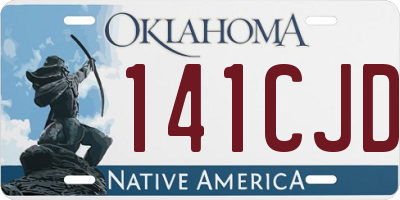 OK license plate 141CJD