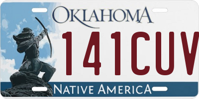 OK license plate 141CUV