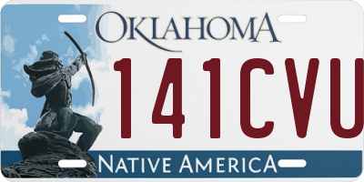 OK license plate 141CVU