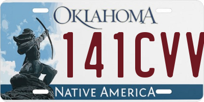 OK license plate 141CVV