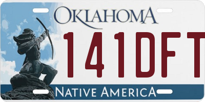 OK license plate 141DFT