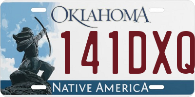 OK license plate 141DXQ