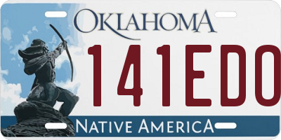 OK license plate 141EDO