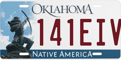 OK license plate 141EIV