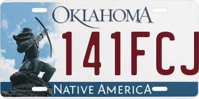 OK license plate 141FCJ