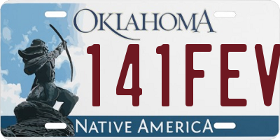 OK license plate 141FEV