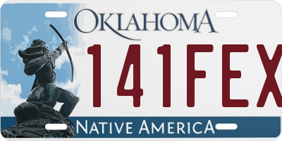 OK license plate 141FEX