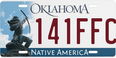 OK license plate 141FFC
