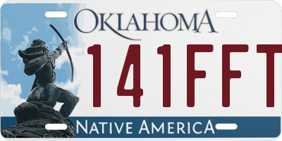 OK license plate 141FFT