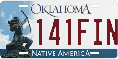 OK license plate 141FIN