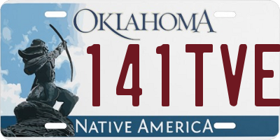 OK license plate 141TVE