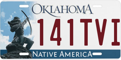 OK license plate 141TVI